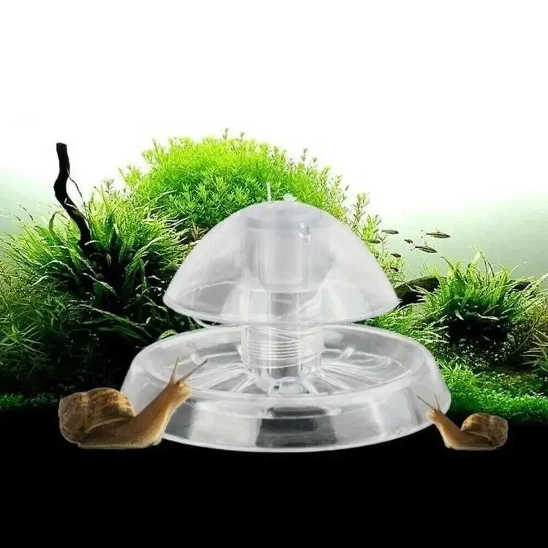 Marine Aquarium - 2026 Perangkap Siput Plastik Transparan 6/8CM