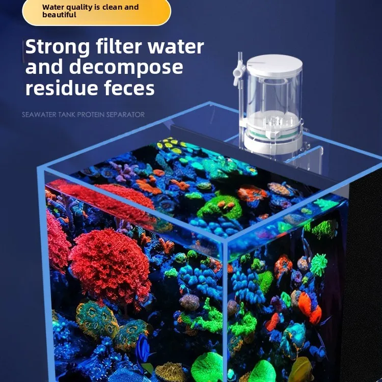 Reef Tank Filter - 110V-240V Pemisah Protein Akuarium Mini Baru,