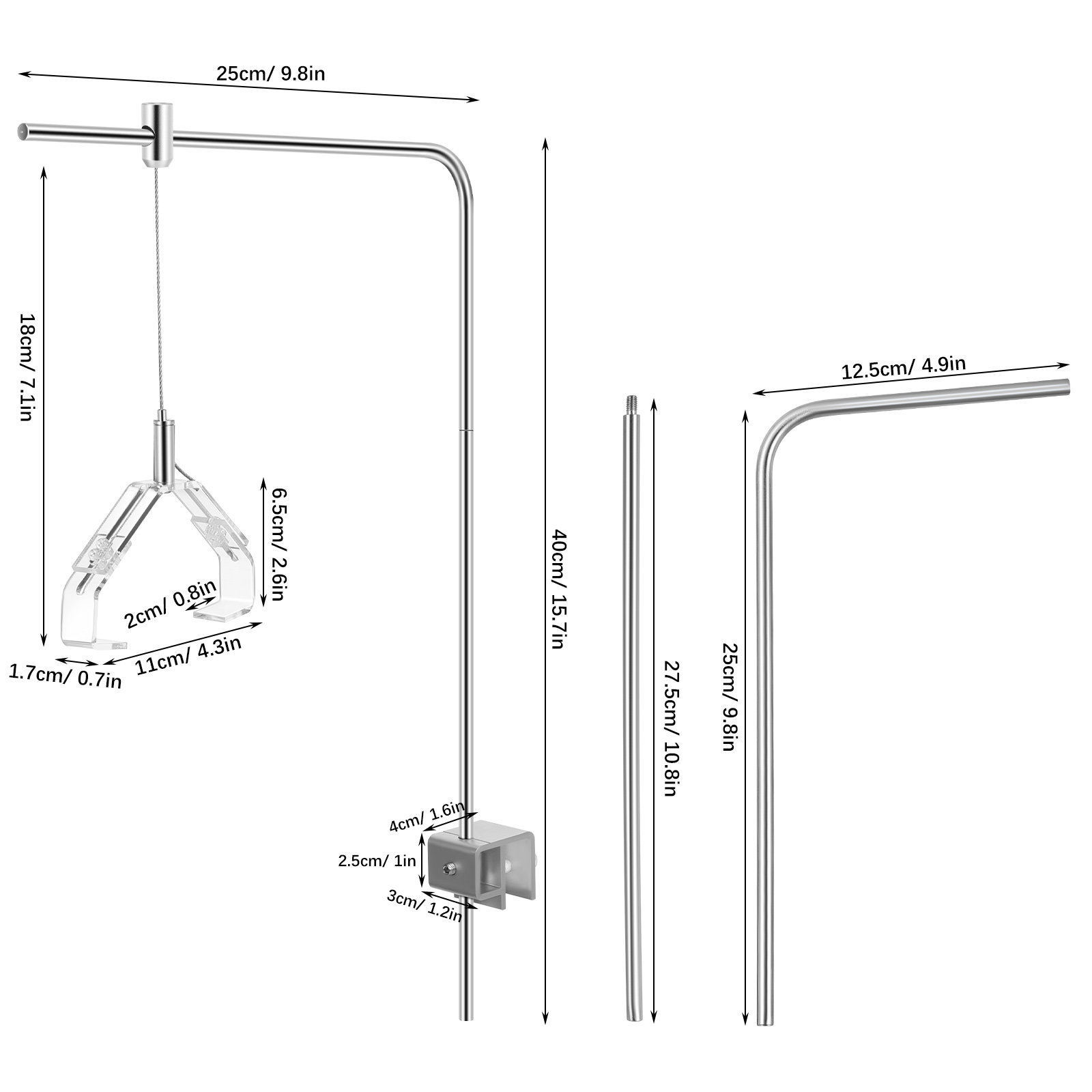 2 Buah Penyangga Lampu Akuariu - Aquarium Marine Lights ulasan dan harga