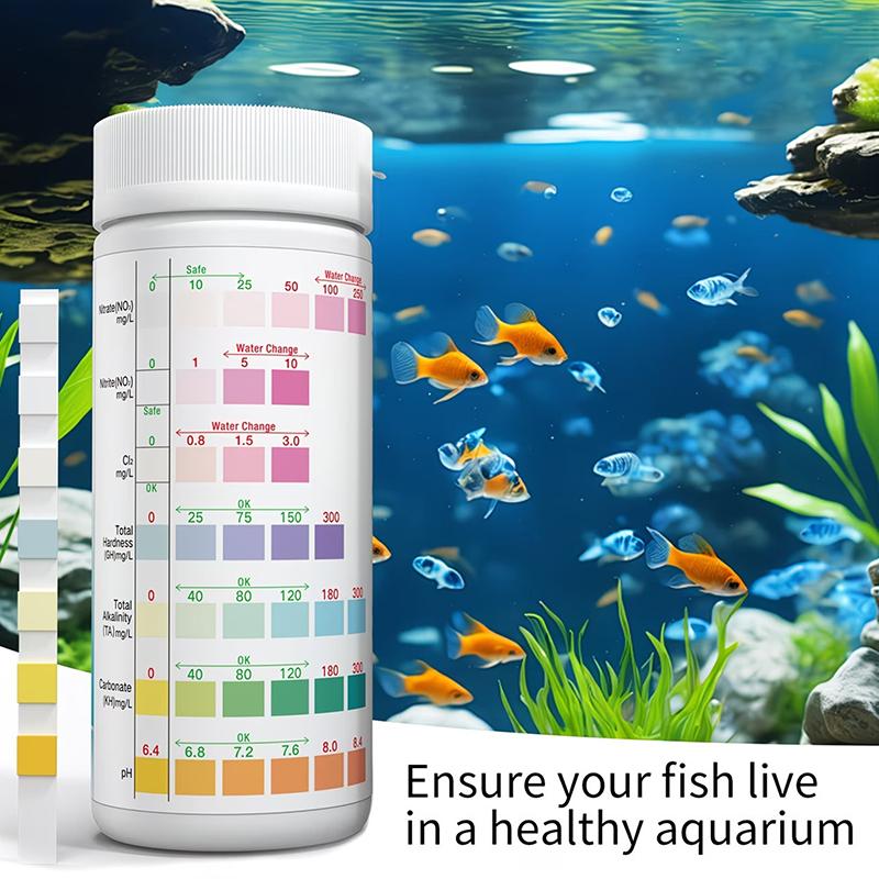 Strip Tes Air Akuarium 8 in 1, - Reef Aquarium ulasan dan harga