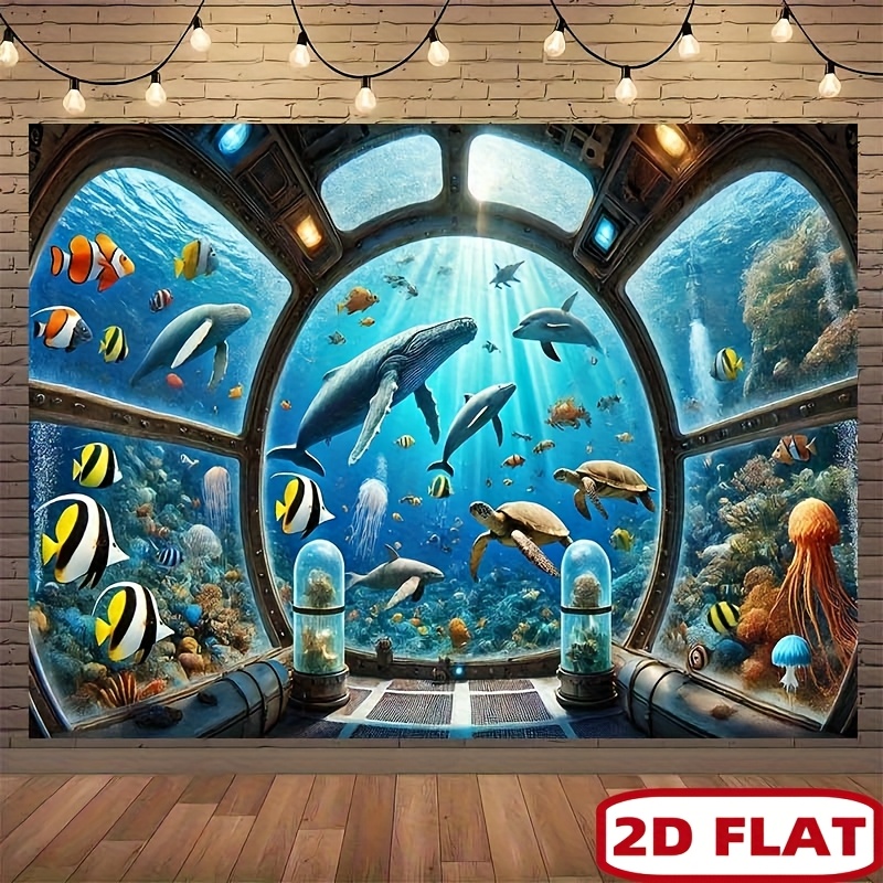 Lukisan Dinding Bertema Hiu Pa - Ocean Aquarium ulasan dan harga