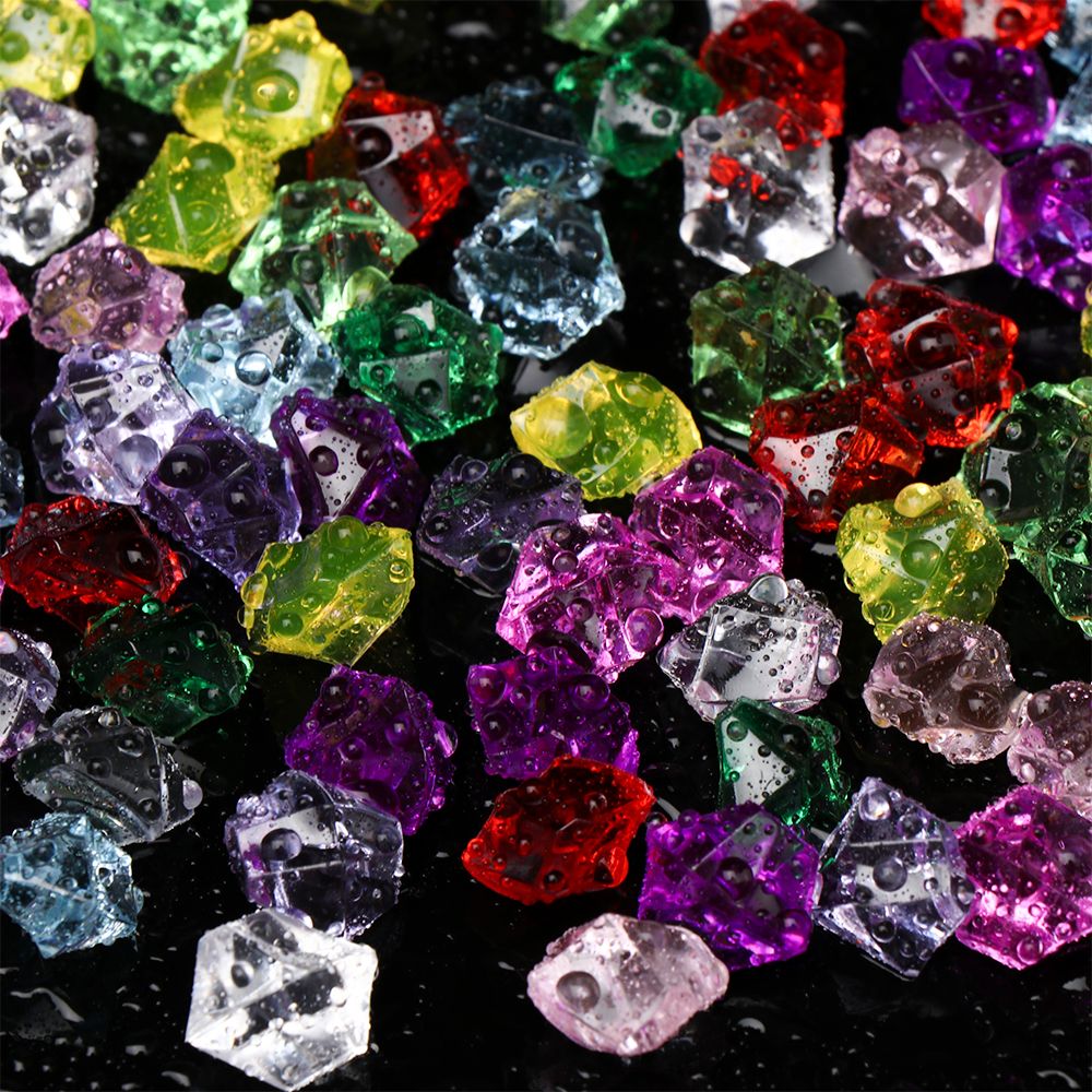 50 Buah/Pak Warna-warni 1.4*1. - Marine Aquarium Cube ulasan dan harga