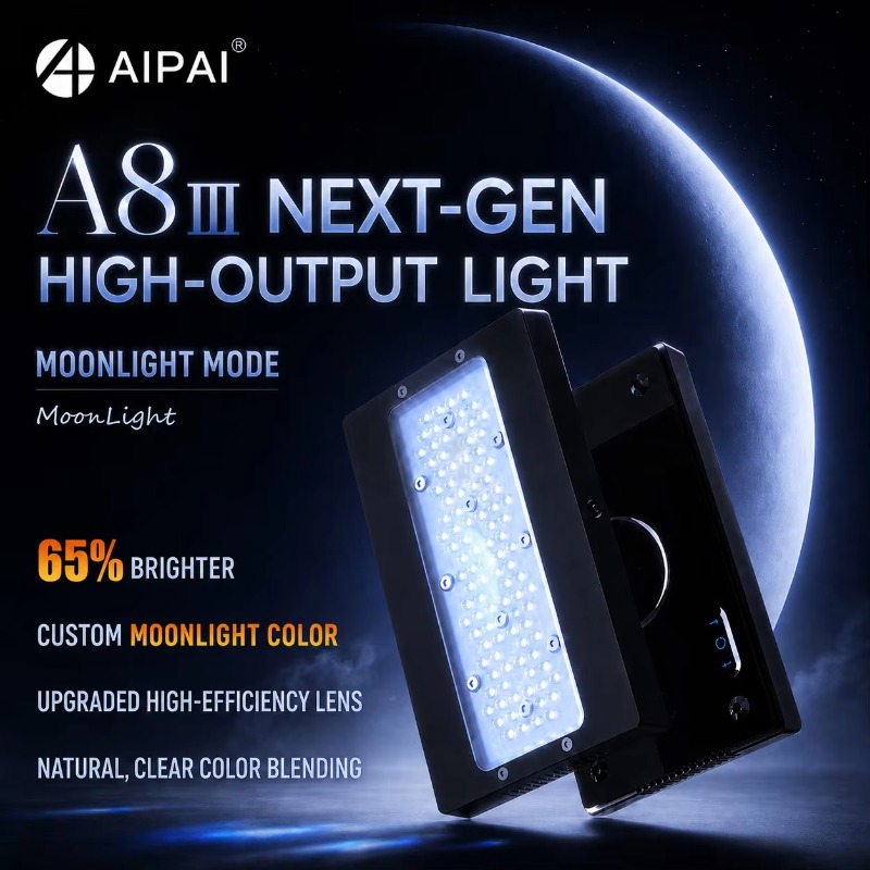 AIPAI A8 Seri III A8SE/A8 Pro  - Reef Lighting ulasan dan harga