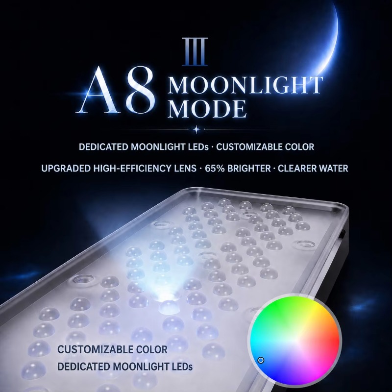 AIPAI A8 Seri III A8SE/A8 Pro  - Reef Lighting ulasan dan harga